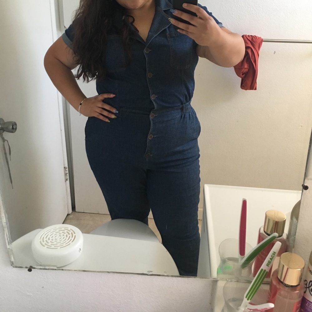 Denim jumpsuit used hardly good condition